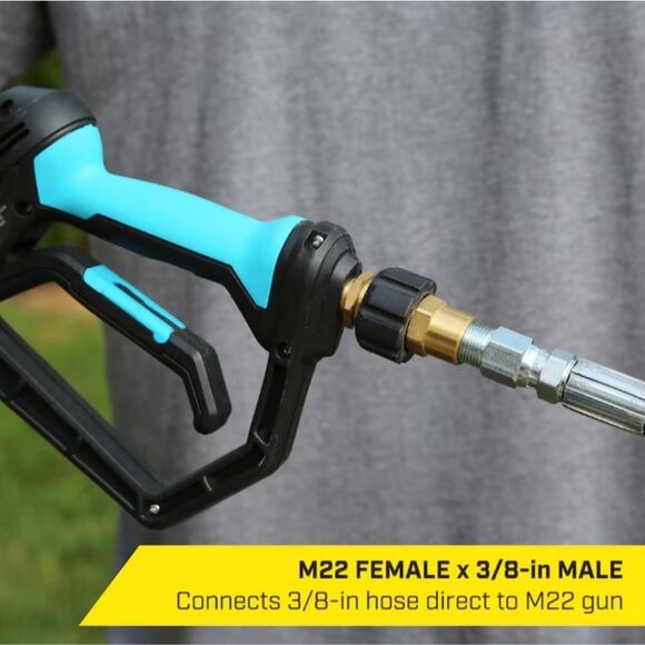 SurfaceMaxx 4500 PSI M22 Quick Connect Adapter 3/8" Pressure Washer Fitting - Picture 5 of 7